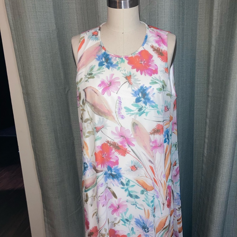 Calvin Klein Multicolor Floral Dress